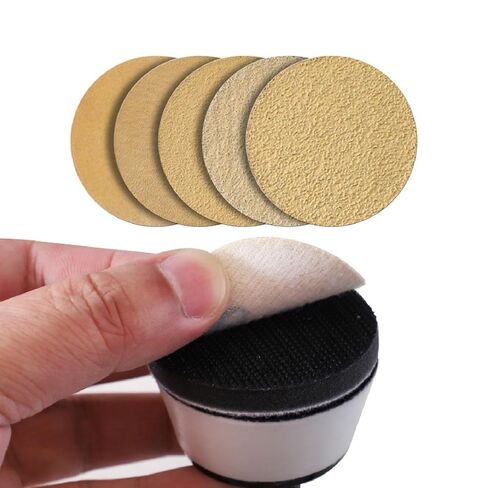 مجموعة أدوات صنفرة الأوعية المحمولة باليد من Yosoo Health Gear، بمقبض خشبي، و1 و2 خطاف وحلقة، و50 قرص صنفرة (60-320 حبيبة)، ومحمل مزدوج لمشاريع تحويل الخشب والصنفرة. in Kuwait