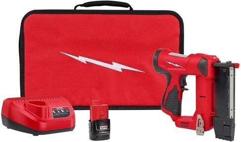 2540-21 for Milwaukee M12 23-Gauge Compact Cordless Nail Gun Kit Red/Black New in Kuwait