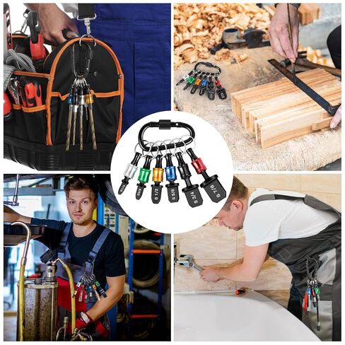 مجموعة أدوات إصلاح HVAC مكونة من 12 قطعة من Aoebwpwi مع حامل لقمة، أداة توسيع أنبوب نحاسي لمكيف الهواء، أداة ثقب أنبوب نحاسي، 1/4 بوصة، 3/8 بوصة، 1/2 بوصة، 5/8 بوصة، 3/4 بوصة، 7/8 بوصة مجموعة لقم (12 قطعة) in Kuwait