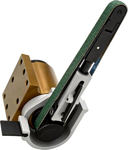 Pneumatic Robotic Arm Belt Sander - 10mm x 330mm (3/8" x 13") Auto Trigger Valve, 16000 RPM, 1/4" Air Inlet, Industrial Polishing Tool in Kuwait