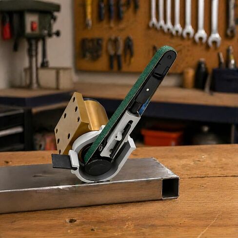 Pneumatic Robotic Arm Belt Sander - 10mm x 330mm (3/8" x 13") Auto Trigger Valve, 16000 RPM, 1/4" Air Inlet, Industrial Polishing Tool in Kuwait