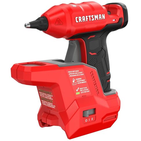 مجموعة مسدس وعصي صمغ ساخن لاسلكية صغيرة من CRAFTSMAN V20 مع ضوء LED، تسخين سريع، إعداد مزدوج لدرجة الحرارة، مدمج، تباع البطارية بشكل منفصل (CMGL100B) in Kuwait