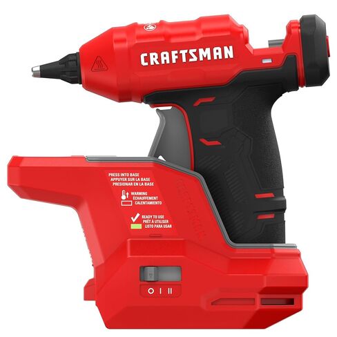 مجموعة مسدس وعصي صمغ ساخن لاسلكية صغيرة من CRAFTSMAN V20 مع ضوء LED، تسخين سريع، إعداد مزدوج لدرجة الحرارة، مدمج، تباع البطارية بشكل منفصل (CMGL100B) in Kuwait