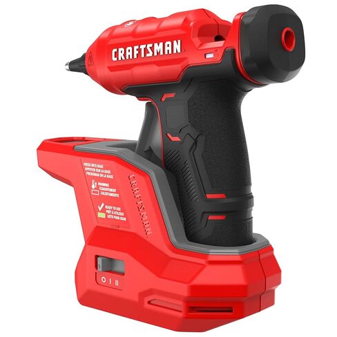 مجموعة مسدس وعصي صمغ ساخن لاسلكية صغيرة من CRAFTSMAN V20 مع ضوء LED، تسخين سريع، إعداد مزدوج لدرجة الحرارة، مدمج، تباع البطارية بشكل منفصل (CMGL100B) in Kuwait