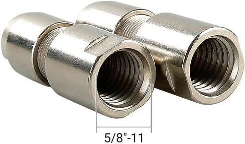 LOZLIN Angle Grinder Modified Adapter 5/8-11 Thread Straight Grinder Chuck Converter Heavy Duty Power Tool Accessory for Grinding Polishing Metalworking, 3/6mm-Silver in Kuwait