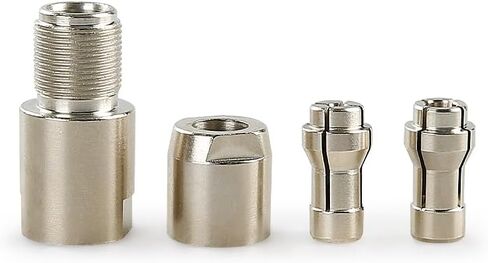 LOZLIN Angle Grinder Modified Adapter 5/8-11 Thread Straight Grinder Chuck Converter Heavy Duty Power Tool Accessory for Grinding Polishing Metalworking, 3/6mm-Silver in Kuwait