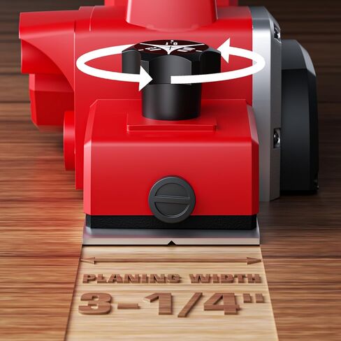 Cordless Planer for Milwaukee 18V MAX Battery, 3-1/4 Inch Power Planer with Brushless Motor, 30000CPM, 2mm Cut Depth, Wood Planer for Carpentry Home DIY Woodworking(No Battery) in Kuwait