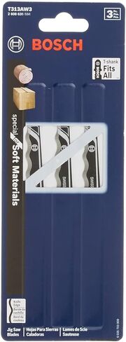 BOSCH T313AW3 3-Piece 6 in. Knife Edge Special for Soft Materials T-Shank Jig Saw Blades in Kuwait