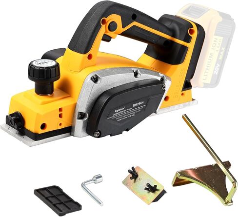 3-1/4-Inch Cordless Electric Hand Planer | Compatible with Dewalt 20V Battery (Tool Only, Brushless Motor) | 15000 RPM Wood Planer for Woodworking, Carpentry & DIY in Kuwait