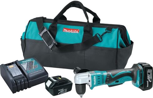 ماكيتا XAD02-R 18V ​​LXT ليثيوم أيون متغيرة السرعة 3/8 بوصة طقم مثقاب لاسلكي بزاوية قائمة مع بطاريتين (3 Ah) (متجدد) in Kuwait