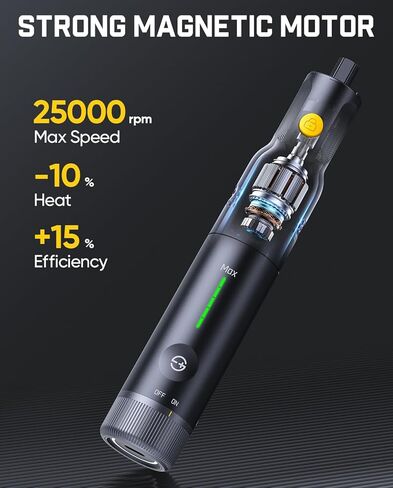 Fanttik F2 Pro Kit Cordless Rotary Tool Kit, Strong Motor, 5 Variable Speed, 25000 RPM, 44 Accessories, for 3D Printed Sanding, Polishing, Drilling, Carving, Cutting DIY Crafts in Flip-Top Case in Kuwait