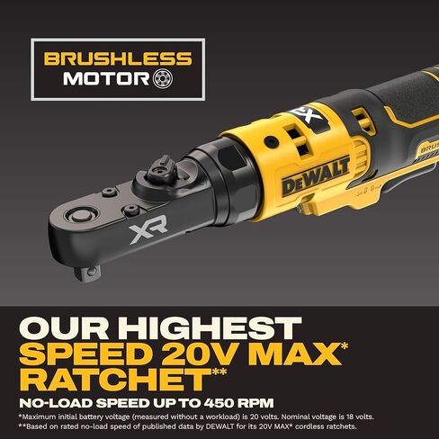 DEWALT 20V MAX* XR بدون فرشاة 1/4 بوصة و3/8 بوصة سقاطة رأس محكمة الغلق (الأداة فقط) (DCF520B) in Kuwait