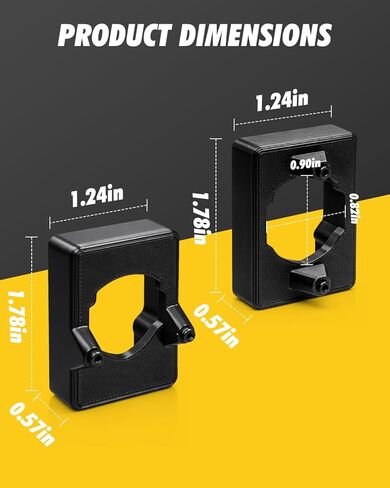 أطراف محول جانبية من الفينيل DCN45RN مطورة (عبوة من قطعتين) لمسامير الأسقف اللاسلكية DeWalt 20V، متوافقة مع DCN45RNB وDCN45RND1، أطراف أفقية ورأسية in Kuwait