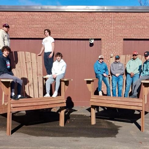 Giant Adirondack Chair Project Plan Booklet with Full Size Paper Templates Bundle– DIY Oversized Outdoor Furniture Made in USA in Kuwait