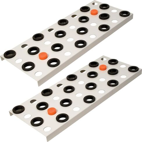 Peachtree Woodworking Down Draft Panel Set of 2 with Non-Slip Rubber Grommets and Orange Stops - PW3592 in Kuwait