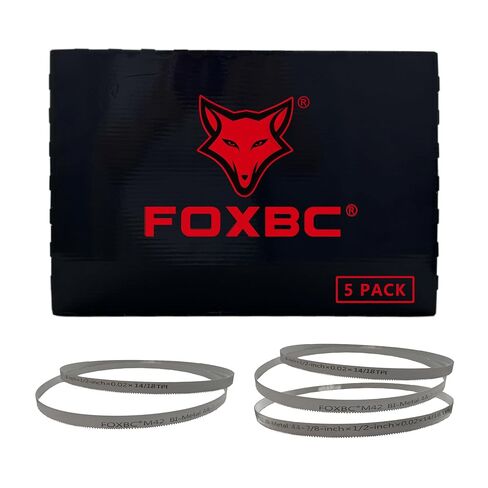 FOXBC Portable Bandsaw Blades 44-7/8" x 1/2" x .020" 14/18 TPI, Replacement for DeWalt DW3986, Milwaukee 48-39-0561 Portable Band Saw, 5 Pack in Kuwait