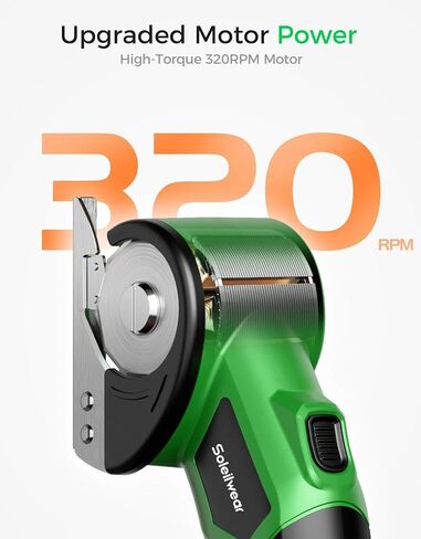 Cordless Rechargeable Electric Scissors, 4V Upgrade Motor Box Cutter, Portable Cardboard Cutter with Dual Blades, Safety Lock, LED Light for Leather Plastic Cutting in Kuwait