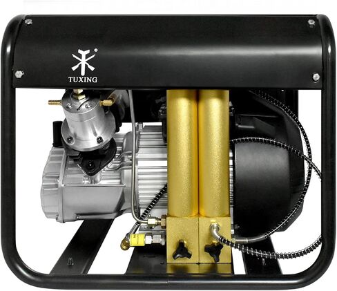 ضاغط هواء TUXING 4500Psi Scuba PCP، ضاغط PCP لخزان سكوبا مدمج بفلتر زيت الماء على مرحلتين، ضاغط للغوص/مكافحة الحرائق/كرة الطلاء 110 فولت (TXEDM042) in Kuwait