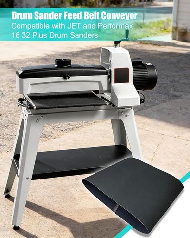 حزام ناقل لآلة صنفرة الطبل 100 حبيبة مناسب لـ JET وPerformax 16-32 Plus آلات صنفرة الطبل 16-1/4 بوصة × 43-1/2 بوصة حزام بديل مقاوم للتآكل in Kuwait