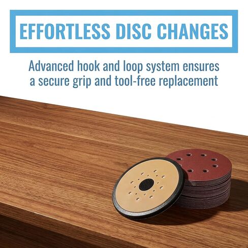 1 Pcs Sander Pads and 25 Pcs Sanding Discs Hook and Loop for Replacement for Black & Decker Sander Pad N601645 BDERO600 BDERO100 RO100B RO100K TS720 Q800K RO100 RO100 Q800K BT300，380278-00 Pads in Kuwait