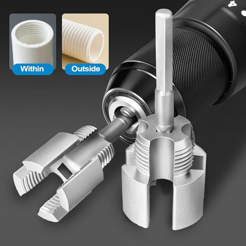 خيط PVC للمثقاب، خيط الأنابيب الكهربائية، قاطع داخلي خارجي 1/2 و3/4 قالب | لإصلاح المنزل أنبوب مياه خرطوم الخشب الحفر الكهربائية المعدنية in Kuwait