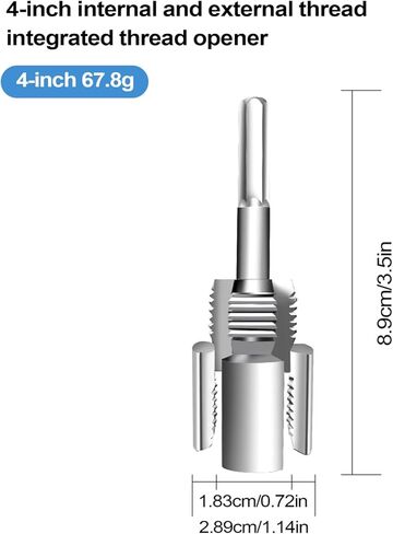 خيط PVC للمثقاب، خيط الأنابيب الكهربائية، قاطع داخلي خارجي 1/2 و3/4 قالب | لإصلاح المنزل أنبوب مياه خرطوم الخشب الحفر الكهربائية المعدنية in Kuwait