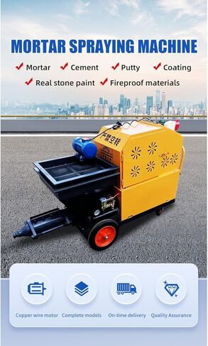Heavy Duty Mortar Spraying Machine | Professional Tool for Reliable Material Distribution & Consistent Wall Finishes on Construction Sites in Kuwait