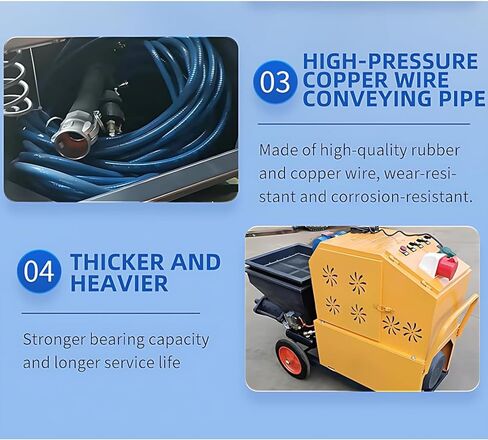 Heavy Duty Mortar Spraying Machine | Professional Tool for Reliable Material Distribution & Consistent Wall Finishes on Construction Sites in Kuwait