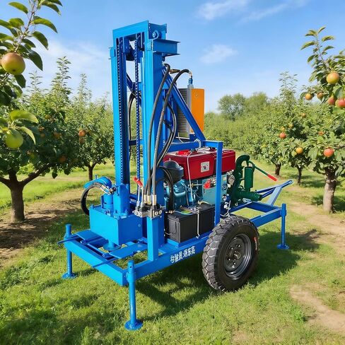 Portable 130-150m Deep Small Two-cylinder Engine Water Well Drilling Rig Rigs for Sale, Easy-to-Use Diamond Core Drilling Machine for for Backyard Water Systems & Homestead Use in Kuwait