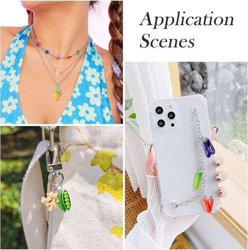 Fundiyoug 32pcs D20 Polyhedral Dice Charm ملونة من الوجهين من الجوانب ذات الوجهين المزخرف المجوهر in Saudi Arabia