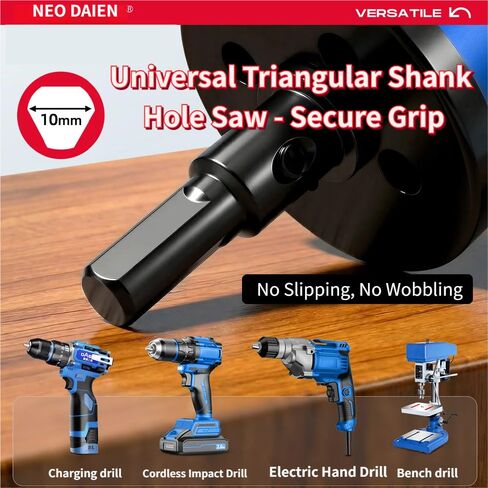 NEO DIAEN M42 Bi-Metal Hole Saw Kit for Home DIY, Woodworking & Furniture Installation | Versatile Cutter for Wood, Drywall, Plastic, PVC & Thin Metal (50mm(2")) in Kuwait