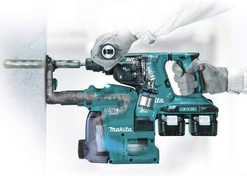 Makita DX08 Dust Extractor Attachment with Hepa Filter Cleaning Mechanism in Kuwait