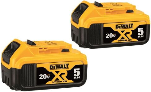 بطارية DEWALT 20V MAX XR Premium 5.0Ah (عبوة من بطاريات MAX XR 20V 5Ah) in Kuwait