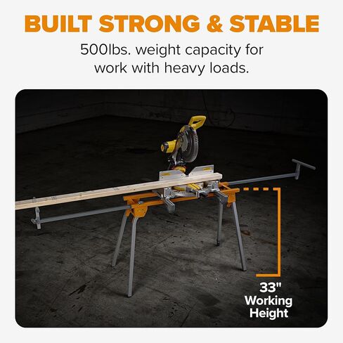 BORA Portable Miter Saw Stand 2nd Generation - Quick release Tool Mount - 114 Inches of Material Support - Universal Folding Compound Mitre Saw Stand fits Dewalt, Milwaukee, Ridgid, Bosch Chop Saws PM-4020 in Kuwait
