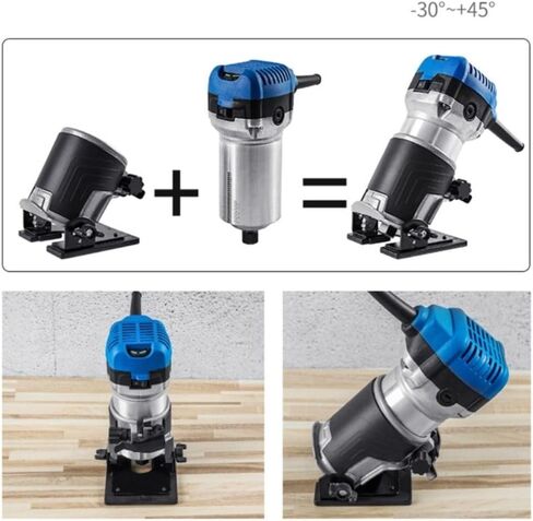Lightweight Trimming Milling Machine Base Trimmer Cover, Woodworking Trimmer Router Base(Style1) in Kuwait