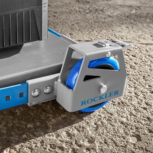 قاعدة أدوات متنقلة لجميع التضاريس من Rockler مزودة بعجلات يوريثان مقاس 5 بوصات - قاعدة دوارة قابلة للتعديل بسعة 1000 رطل لمنشار الطاولة، المنشار الحزامي - حامل أدوات عالمي بعجلات لمعدات المتاجر مقاس 18 بوصة - 28 بوصة in Kuwait