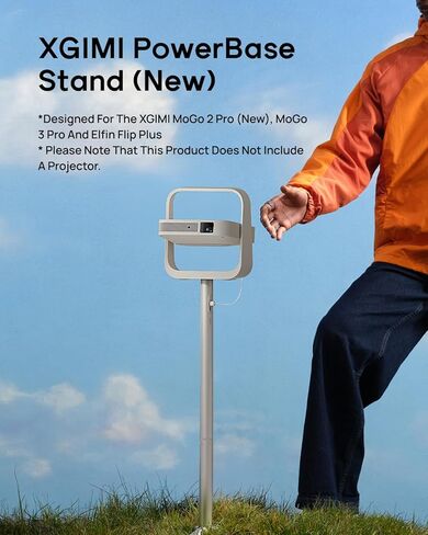 XGIMI PowerBase Stand (New) Designed for the XGIMI MoGo 2 Pro (New), Elfin Flip Plus, 20000 mAh Large Capacity Battery, 2.5H Playtime, Lightweight, Portable in Kuwait