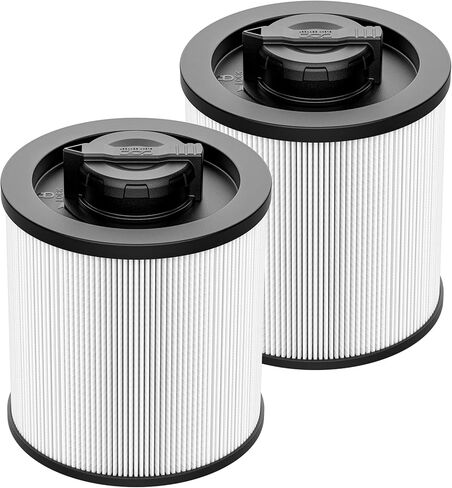 DXVC6910 Cartridge Filter Replacement Compatible with DeWalt DXV06P DXV09P DXV10P DXV10PL DXV10SA DXV12P DXV14P DXV16P Wet/Dry Vac Vacuum Cleaner (NOT fits for DXV06G/ DXV08S) 2 Pack in Kuwait