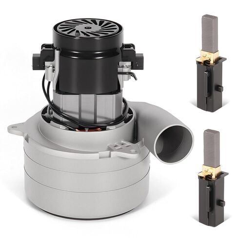 117123-00 240V Cleaner Vacuum Motor Compatible with AirVac AstroVac Beam Various Central Vacuum Systems, with Two Carbon Brushes & Gasket in Kuwait