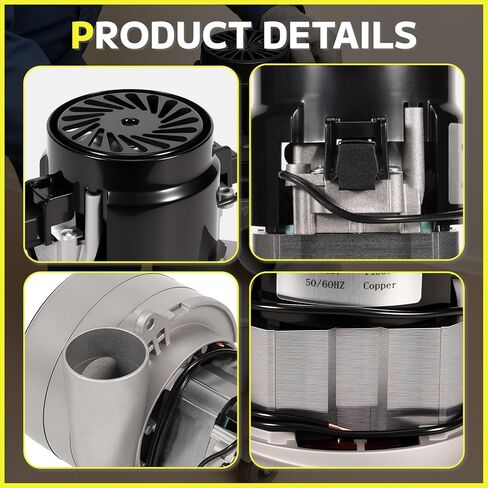 117123-00 240V Cleaner Vacuum Motor Compatible with AirVac AstroVac Beam Various Central Vacuum Systems, with Two Carbon Brushes & Gasket in Kuwait