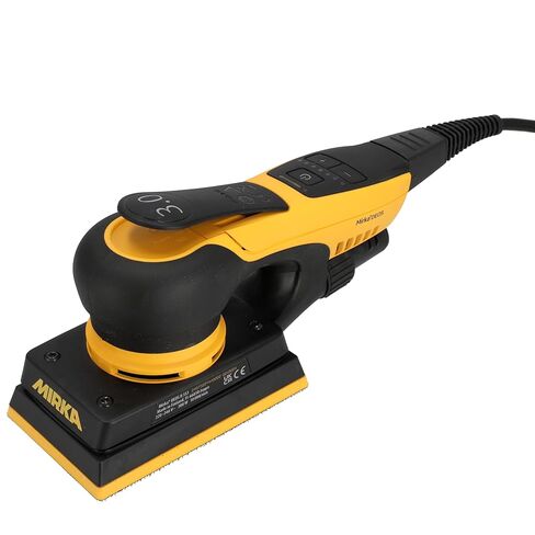 Mirka DEOS II 353X 3" x 5" Electric Orbital Sander for Woodworking & Painting – Precision 3.0 mm Orbit, 5,000–10,000 RPM Variable Speed, Low-Profile Design, Vacuum Ready, Bluetooth-Enabled in Kuwait