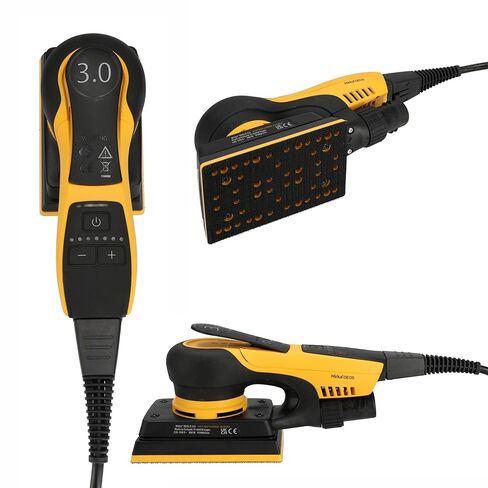 Mirka DEOS II 353X 3" x 5" Electric Orbital Sander for Woodworking & Painting – Precision 3.0 mm Orbit, 5,000–10,000 RPM Variable Speed, Low-Profile Design, Vacuum Ready, Bluetooth-Enabled in Kuwait
