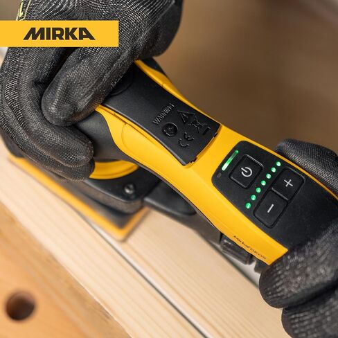 Mirka DEOS II 353X 3" x 5" Electric Orbital Sander for Woodworking & Painting – Precision 3.0 mm Orbit, 5,000–10,000 RPM Variable Speed, Low-Profile Design, Vacuum Ready, Bluetooth-Enabled in Kuwait