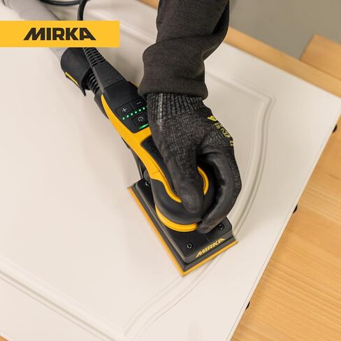 Mirka DEOS II 353X 3" x 5" Electric Orbital Sander for Woodworking & Painting – Precision 3.0 mm Orbit, 5,000–10,000 RPM Variable Speed, Low-Profile Design, Vacuum Ready, Bluetooth-Enabled in Kuwait