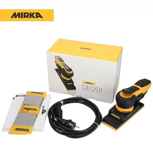 Mirka DEOS II 383X 2.75"x8" Orbital Sheet Sander for Auto Body Repair, Body Filler & Primer, 3.0mm Orbit, Brushless Motor, Low Profile, Variable Speed, Dust-Free Ready, Bluetooth in Kuwait