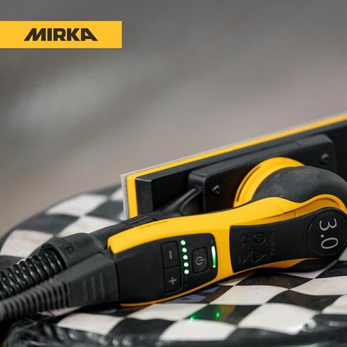 Mirka DEOS II 383X 2.75"x8" Orbital Sheet Sander for Auto Body Repair, Body Filler & Primer, 3.0mm Orbit, Brushless Motor, Low Profile, Variable Speed, Dust-Free Ready, Bluetooth in Kuwait