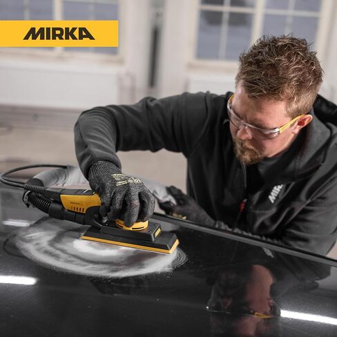 Mirka DEOS II 383X 2.75"x8" Orbital Sheet Sander for Auto Body Repair, Body Filler & Primer, 3.0mm Orbit, Brushless Motor, Low Profile, Variable Speed, Dust-Free Ready, Bluetooth in Kuwait