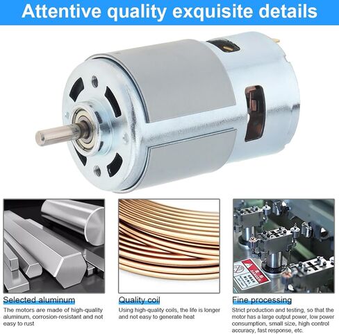 775 DC Motor Mini Table Drill 12-24V 10000-20000RPM DIY Bench Drill Lathe Press Motor Kit مثقاب تشاك ودعامة تثبيت لثقب الثقب والتلميع والقطع ومثقاب الطاولة DIY in Kuwait