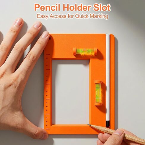 Low Voltage Mounting Bracket Template Resizer Tool, Drywall Outlet Marker Mounting Plate for Single & Double Gang Low Voltage Box in Kuwait