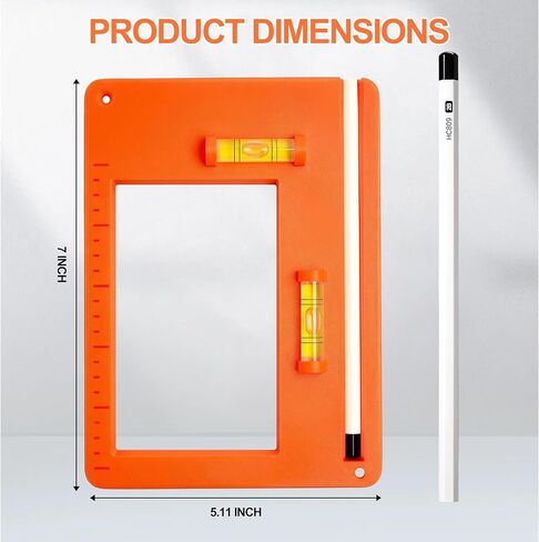 Low Voltage Mounting Bracket Template Resizer Tool, Drywall Outlet Marker Mounting Plate for Single & Double Gang Low Voltage Box in Kuwait